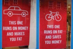 car fat, bike lean pic