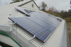 Newstead Community Centre's new 20-panel solar system